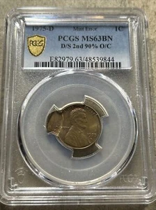 1975-D Lincoln Error Pcgs Ms63 Double Strike 2nd Strike O/c … 🔥CoinGuyz🔥 - Picture 1 of 4