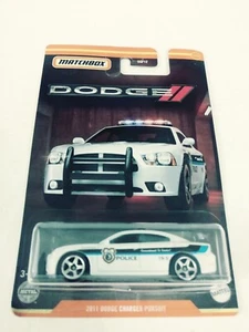 Matchbox 2022 Wal-Mart Dodge Series 11/12 White 2011 Dodge Charger Pursuit MOC - Picture 1 of 2