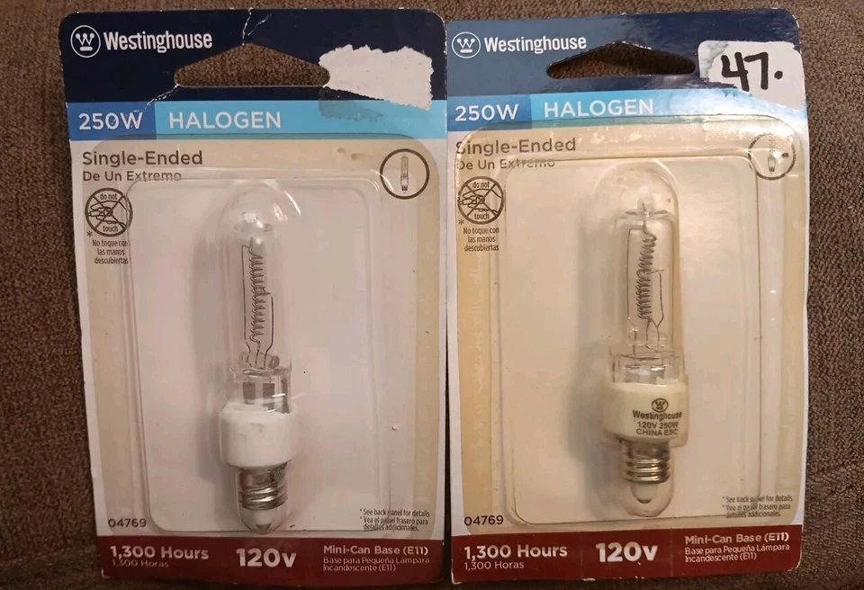 2 Westinghouse 250W  E11 Base Bulbs - Image 1 of 1