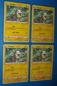 4x Yamper 073/202 73/202 Pokemon card Sword & Shield common NM - Picture 1 of 1