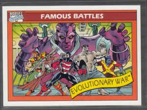 1990 Impel Marvel Universe #103 THE EVOLUTIONARY WAR - Famous Battles Mint - Bild 1 von 2
