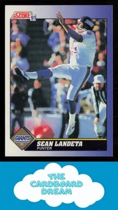 Sean Landeta 1991 Score #92 New York Giants - Picture 1 of 2