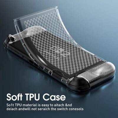 HEYSTOP Case for Nintendo Switch 2 - TPU Cover with 6 Thumb Caps & Screen Protector