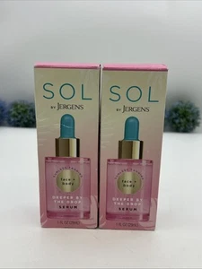 2-Pack SOL by Jergens Deeper by the Drop Sunless Tanning Serum Face + Body 1 oz - Picture 1 of 9