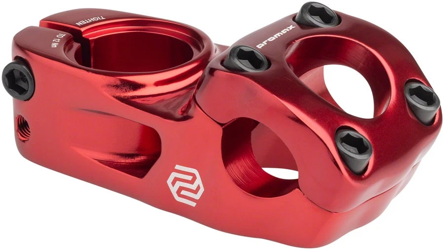 Vástago BMX Promax Impact 48 mm carga superior CNC 6061-T6 aluminio rojo optimizado para conducción Foto 1 de 2