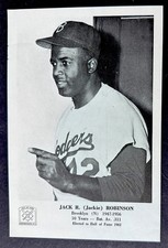 1973 Jackie Robinson B.B. Hall of Fame picture pack photo Brooklyn Dodgers-ex+