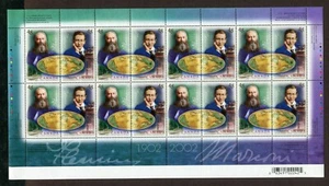 CANADA 2002, COMMUNICATIONS: FLEMING AND MARCONI, Scott 1964a, SHEET OF 8, MNH - Picture 1 of 1