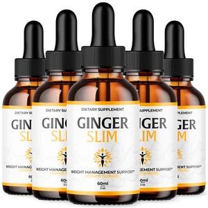 Ginger Slim Drops Advanced Formula Supplement All Natural Vitamin Tincture 60ML - Picture 1 of 7