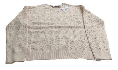 The Children's Place Girl's Beige Knit Long Sleeve Sweater XL - Image 1 of 3