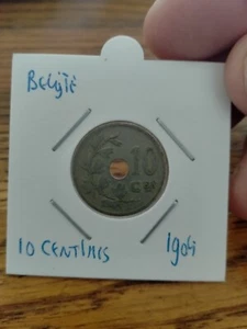 Belgium 10 Centimes 1904 Coin - Picture 1 of 2