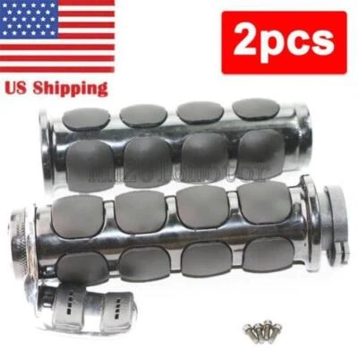 Black 1" Handle Bar End Hand Grips for Suzuki Marauder VZ 1600 800 Savage LS 650 - Image 1 of 4