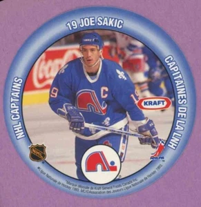 1993 93-94 KRAFT DISCS NHL CAPTAINS JOE SAKIC JOE NIEUWENDYK NNO - Picture 1 of 2
