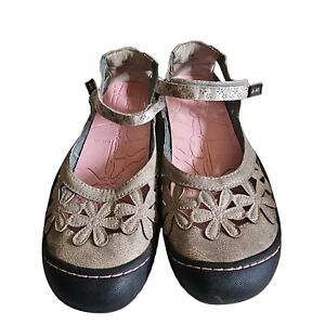 J-41 Jeep Adventure On Womens Size 9 Orchid Mary Jane Floral Outdoor Shoes