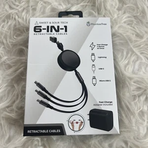 Phunkee Tree 6-IN-1 Retractable Cables - Picture 1 of 4