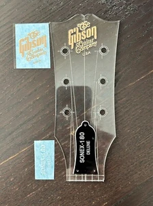 Sonex guitar restoration headstock logo UV DTF sticker Decal - Picture 1 of 14