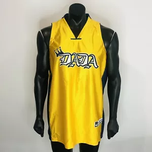 90s Vintage DADA Supreme Single Size L Yellow Basketball streetwear - Picture 1 of 6