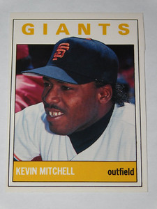 1989 SCD BASEBALL CARD PRICE GUIDE MONTHLY KEVIN MITCHELL CARD #4