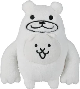 New The Battle Cats Great Cat Shop Bear Cat Plush Toy S 16cm Japan S - Picture 1 of 3