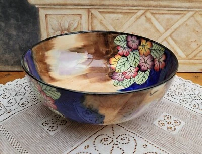 H&K Tunstall Primula Art Deco Fruit Punch Bowl c1935 R.Grocott - Image 1 of 4