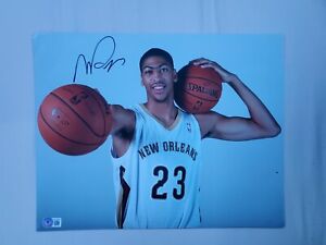 Anthony Davis Signed 11x14 photo BAS Beckett New Orleans Pelicans Autographed