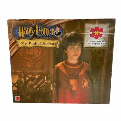 Harry Potter And The Sorcerer's Stone 100 Piece Puzzle Quidditch 2001 Mattel NEW - Image 1 of 4