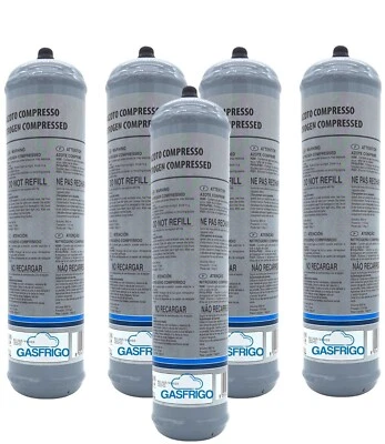 EUROTRE 5 BOMBOLE CARTUCCE AZOTO DA 1 LT. UTILIZZABILE PRESSATURA LAVAGGIO IMPIANTI