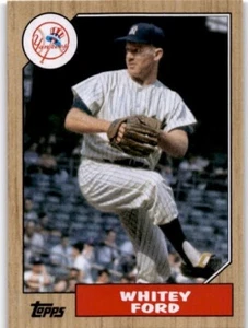 WHITEY FORD 2022 Topps Archives 1987 Topps #217 New York Yankees HOF - Picture 1 of 2