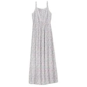 Old Navy Smock Fit N Flare Cami Halter Maxi Sundress XL Blue Floral MSRP $40 - Picture 1 of 6