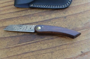 damascus real hand made beautiful folding knife From The Eagle Collection A1353 - Picture 1 of 12