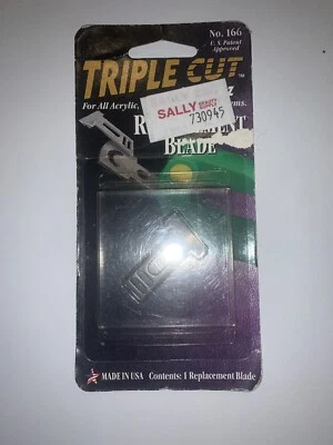 Hoja de repuesto MEHAZ triple corte Nº 166 sistemas de acrílico, gel, punta y envoltura para todos. Foto 1 de 2