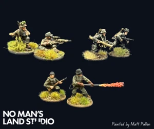 Bolt Action German Weapons Support Pack 6 Miniatures WW2 Pro Painted Miniatures - Picture 1 of 1