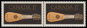 Canada 878 Antique Instruments Mandora 17c horz pair MNH 1981 - Picture 1 of 1