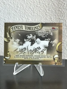 2024 Topps Finest Sandy Koufax Finest Timelines - Picture 1 of 2