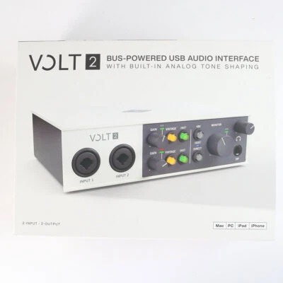 Volt 2 2-in/2-out USB Audio Interface Built-In Analog Tone Shaping Mac PC iPhone - Image 1 of 4