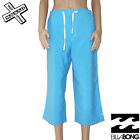 Billabong 'Salta' Womens 3/4 Trousers Capri Blue Red Indigo Uk 8 12 Rrp £43