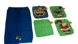 Teenage Mutant Ninja Schildkröte Handtuch Set Badezimmer Klein 11x12 Groß 25x16 Zoll - Bild 1 von 4