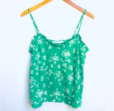 LUSH Womens Top Size M Alaia Floral Cami Peasant Summer Travel Beach - Image 1 of 4