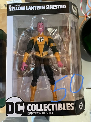 The Yellow Lantern Sinestro DC Direct Collectibles DC Essentials 7" Figure Cover