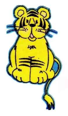 Aplique tela tigre selva plancha no bordado 3 pulgadas nuevo Foto 1 de 2