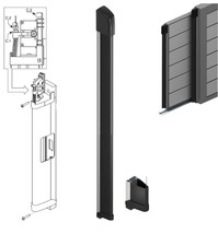 BORDO 170 SENSIBILE DI SICUREZZA COSTA MECCANICA CANCELLO SCORREVOLE BASCULANTE