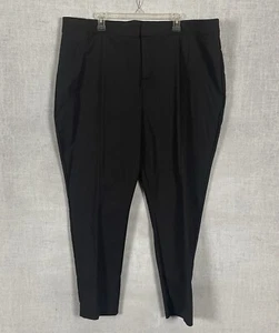 Madison Women’s Black Dress Pants Size 24 NWT Tapered Leg Pull-On Trousers - Picture 1 of 15