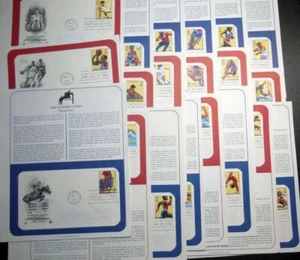 1996 Atlanta Centennial Olympic Games Sc 3068a-t FDCS set of 20 PCS info panels - Picture 1 of 8