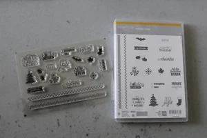 Stampin Up HOLIDAY CHEER Project Life Christmas Halloween Photopolymer NEW Retir - Picture 1 of 1