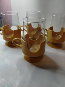 Pyrex Snap Glasses Yellow/Gold - Picture 1 of 8