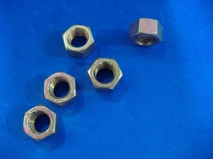 LOT OF FIVE GRADE 8 FINISHED HEX NUT 1/2 - 20 HARDENED NUT FINE THREAD - Picture 1 of 1