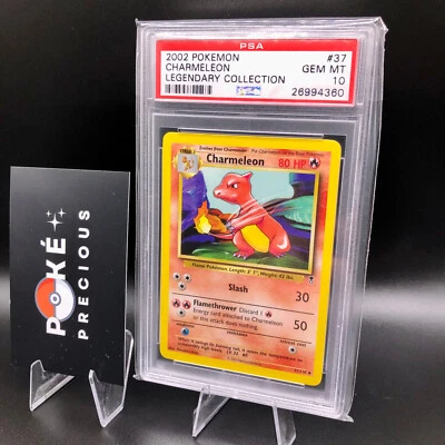 PSA 10 - CHARMELEON 2002 Pokemon Legendary Collection 37/110 Gem Mint Base Set - Image 1 of 3