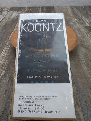 «Одна дверь вдали от небес» Дин Кунц (2001), 13 кассет ленты аудио книга новый  - Изображение 1 из 4