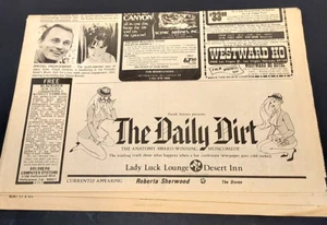 The Daily Dirt Lady Luck Lounge Desert Inn Las Vegas Frank Gorshin 17 July 1970 - Picture 1 of 2