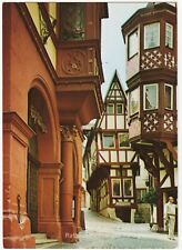 Postcard Bernkastel-Kues, Germany. Town Hall, pillory, gable house. Unposted