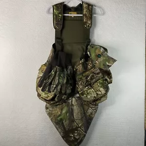 H.S. Strut Men's Hunting Vest Real Tree APG Seat Hat Gloves NWT - Picture 1 of 17